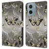 TOMYOU Cover per Motorola Moto G05 / E15, Flip Cover Antiurto Portafoglio Custodia con Funzione Stand Slot per Schede sei farfalle