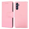 Pink For Samsung Galaxy M54 5G / F54 5G Phone Case Textured Wallet Stand Strong Magnetic Closure PU Leather Cover - Pink
