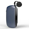 K68 Retractable Lavalier Bluetooth-compatible Earphone MP3 Conference Recording Wireless Headphone - Sapphire