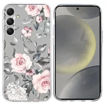 Grey Background Flowers