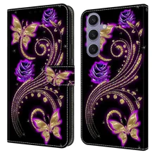 Purple Flowers / Butterflies