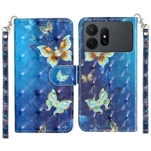 Blue Gold Butterflies