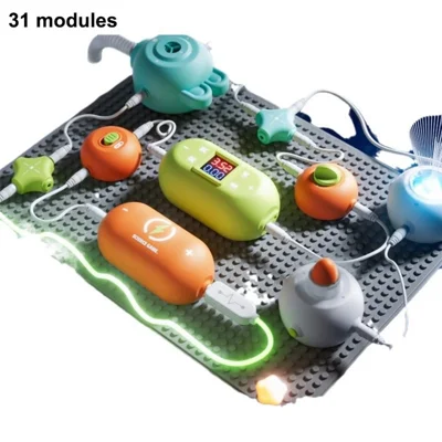 Science Circuit Kit 31 Modules Electronic Circuit Educational Toys Physical Education Learning Toy