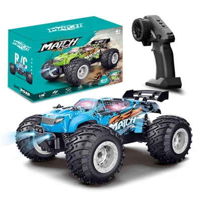 YT6632 High Speed RC Car Toy Long Battery Life Headlights Drift Stunt Off-Road Vehicle - Blue
