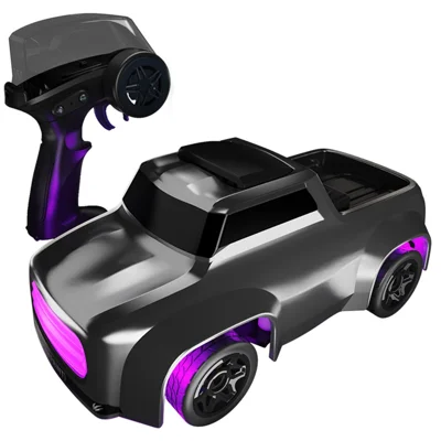 1:64 Mini RC Car 2.4G Full Proportional Remote Control High Speed Desktop Drift Vehicle Gift (CE / CPC / EN71 / ASTM Certified) - Grey