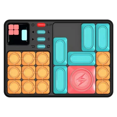 x100 Huarong Road Magnetic Block Sliding Puzzle 530 Levels Game Console Thinking Training Board Game