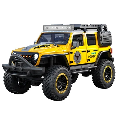 ZLL SG206MAX Brushless Motor 1:20 RC Climbing Car 4WD High Speed Vehicle with LED Light, Dual Battery - Yellow