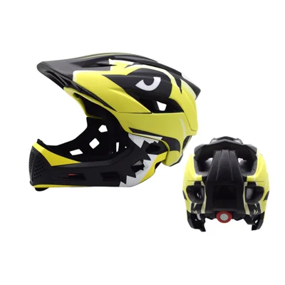 Breathable Kids Outdoor Riding Helmet Shock Absorbing Children Safety Hat for Cycling Skateboarding - Black+Yellow
