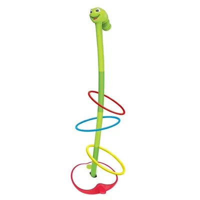 Bug Electric Ring Toss with Music Sway Insect Ring Toss Toy Interactive Balance Game Gift for Kids - Green