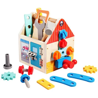MWDH=2404 Jouet pour enfants, maison à outils à vis et écrous, jeu de rôle éducatif favorisant l'apprentissage et le développement, idée cadeau pour enfants