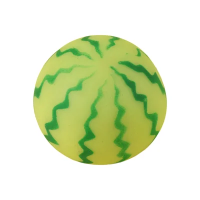 6 cm simulierter Wassermelonen-Stressball, weiches TPR, langsam aufsteigendes Drück-Spielzeug für Kinder und Erwachsene zur Angstlösung - 6 cm