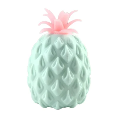 Ananasförmiger Stressball mit Gelkügelchen, weiches TPR-Material, langsame Rückstellkraft, drückspielzeug für die Sinneswahrnehmung - Grün