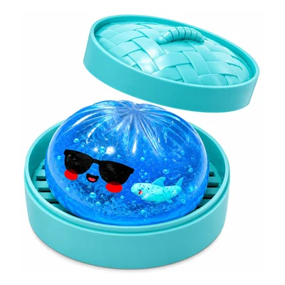 DOWMOO Shark Sunglasses Bun Toy TPR Slow-Rebound Stress Relief Mushy Toy for Office Study - As Shown