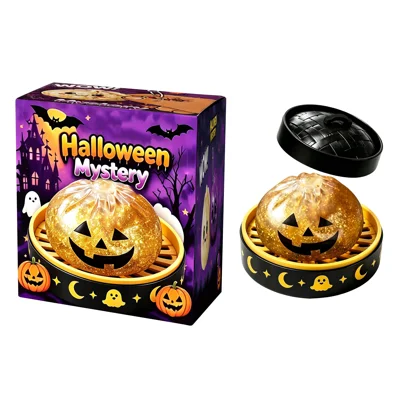 DOWMOO Halloween Kürbis Halloween Spuk-Geister Knödel-Spielzeug TPR Langsames Wiederherstellungs-Stressabbau-Spielzeug für Halloween - Wie abgebildet