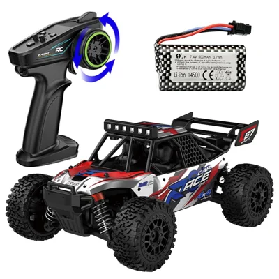 C67 1:24 4WD 2,4 GHz Carro RC com 1 Bateria 40 km/h Veículo sem Escova Off-Road - Azul