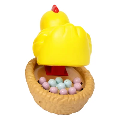 DOWMOO Backward Flip Chicken Egg Pulling Stress Relief Toy Interactive Learning Educational Toy for Kids - Yellow