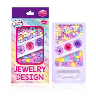 ZHIMINGXING Kids DIY Beading Bracelet Kit Creative Handcraft Toys Interactive Educational Set for Age 6+
