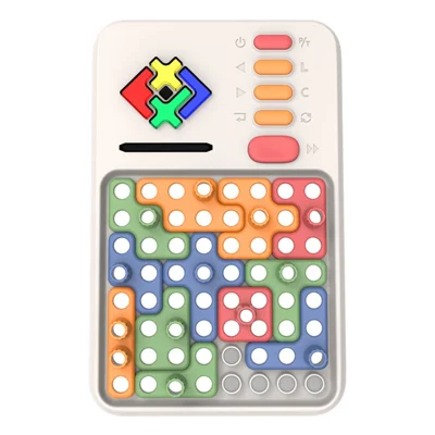 Juego de Ensamblaje de Bloques de Construcción Juguete Educativo Puzzle para Niños (Sin Batería)