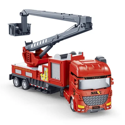 Camion di controllo antincendio Crane Veicolo da costruzione Modello Giocattolo educativo precoce per bambini - Camion di soccorso