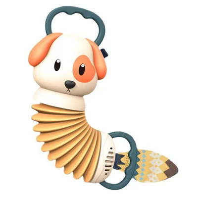 Cartoon Tier Form Baby Akkordeon Spielzeug Säugling Griff Training Musik Aufklärung Instrument Spielzeug - Hund