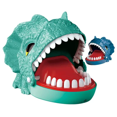Children Creative Dinosaur Bite Finger Trick Toy Parent-Child Interactive Game, Random Color - X023-54