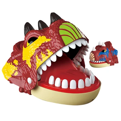 Dinosaur Teeth Biting Finger Prank Toy Parent-Child Interactive Table Game - X023-51-1 / Random Color