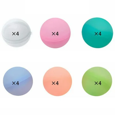24PCS Reusable Water Balloons for Kids Pool Beach Water Toys Quick Fill Splash Balls