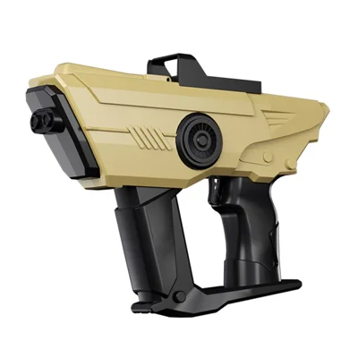 Y2 Pistola de Agua Eléctrica Recargable con Alcance de 10 m, Boquilla Doble y Chorro Continuo, Regalo - Amarillo Desierto