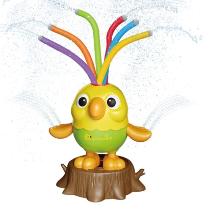 DB25839  /  DB25840 Giocattolo Spruzzatore ad Acqua a Forma di Pappagallo per Bambini Giocattolo per Giardino Spiaggia Estate all'Aperto - Stile Colonna d'Acqua