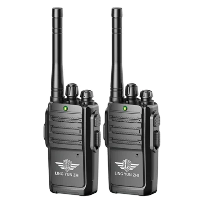 LZ031 1 Pair Kids Walkie Talkies Gifts Voice Call Family Walkie Talkie for Camping Hiking Indoor Outdoor - Black