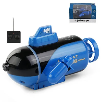 777-589 RC Submarine Toy Diving Boat Remote Control Electric Rechargeable Toy - Blue
