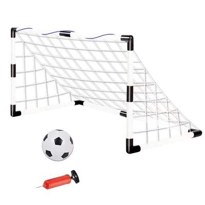 6601 Kids Tragbare Outdoor-Fußball-Spielset Fußballsport-Spielzeug Innenarchade-Spiel mit Fußballtor, Aufpumper