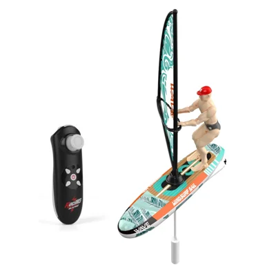 HC-811 Remote Control Sailboat Racing Surfing Yacht Competition Watercraft for Indoor Outdoor - Green
