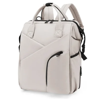 ZS9001 Windel-Rucksack Groß Mama Reiserucksack Baby Windel Tasche Wickeltasche - Beige