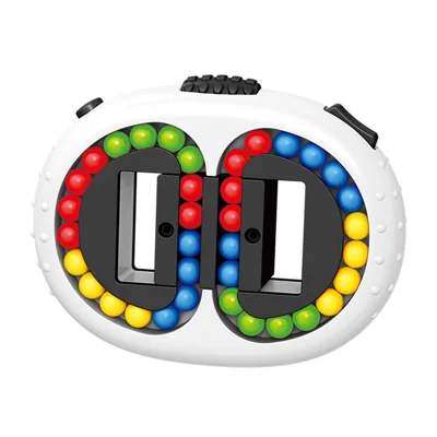 72-Bead Double Sided Family Interactive Toy ABS Massage Roller Stress Relief Toy - White