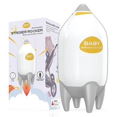 Portable Baby Stroller Rocker Rechargeable Adjustable Speed Infant Sleep Soother Device