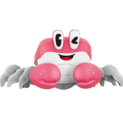 S-003A Electric Escape Crabs Electronic Pets Musical Dancing Educational Toddler Moving Toy - Pink