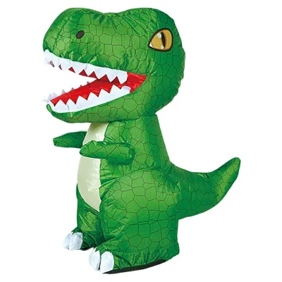 SJL7616 Dinosaure gonflable Jouet pour enfants T-Rex électrique à commande sans fil 2,4 G avec musique - Vert