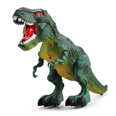 Y333-59 RC Walking Dinosaur Robot Toy Remote Light Music Emulation Animal Children Toy - Green