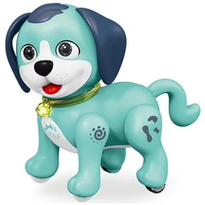 Electronic Cartoon Cat / Dog 2.4G Remote Control Robot with Light and Sound Kids Toy - SM08 / Blue Dog