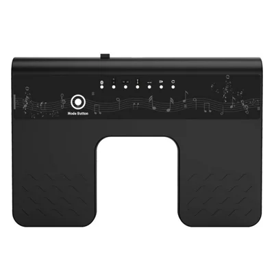 SR-F300 Kabelloser Bluetooth-kompatibler Musik-Blätterwender Fußschalter Fußpedal für Tablets und Smartphones - Schwarz