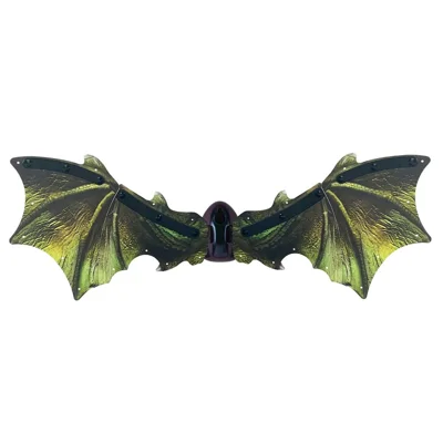 Ailes électriques extérieures pour enfants, ailes à effet lumineux portables, idéales comme cadeau d'anniversaire ou pour Halloween - Vert