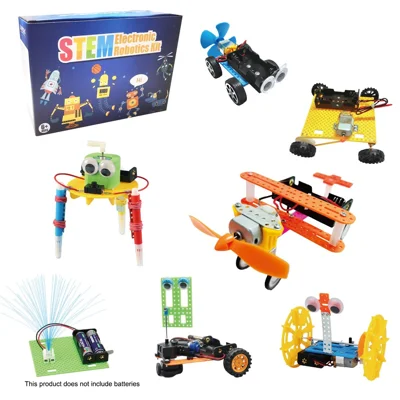 Science Experiment Assembly Kit DIY Robot Building Block Set for Elementary Students Educational Toy