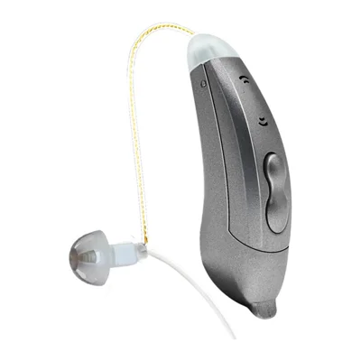 SF101 Rechteroorschelpje Digitaal RIC-geluidsversterkend Apparaat Hoofdtelefoon voor Ouderen/Doof mensen Hoortoestel 10-kanaals Bluetooth-compatibele Geluidsversterker - Grafietgrijs