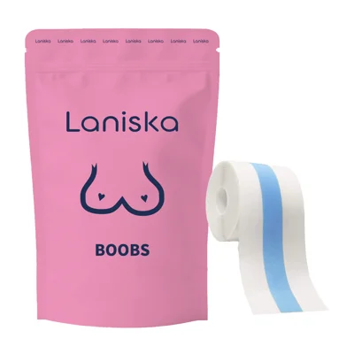 LANISKA 5 cm bred brystplejeflip til kvinder, hudvenlig løftende teppeplaster, 1 m lang