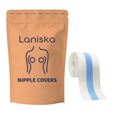 LANISKA 5 cm bred åndbar usynlig løfte brysterngspleje tape, hudvenlig brystplester, længde: 1 m