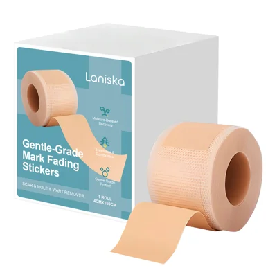 Laniska Mark Fading Stickers Scar Removal Patch Glycerin Hydroxyethyl Cellulose Silicone Sheets for Skin Repair Fade Marks