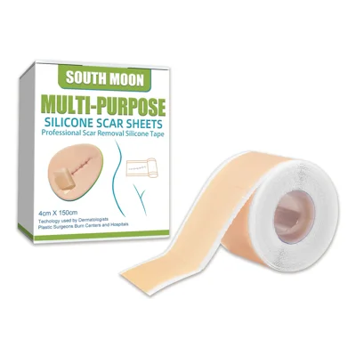 SOUTH MOON Silicone Scar Sheets Medical-Grade Scar Removal Patches Skin Repair Treatment for Post Surgery Acne Marks