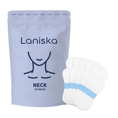 LANISKA 10 stk. Halsplejepatches Hydraterende Anti-Aldrende Kollagen Vitamin E Halsløftningspatch - 10 stk.