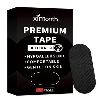 XIMONTH 30PCS Anti Snoring Strips Sleep Aid Mouth Tape Breathable Mouse Strips for Breathing & Sleeping